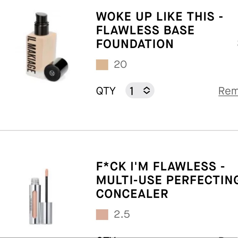 IL Makiage foundation,concealer and eyeliner. Shade20 Original box never used.